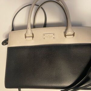 Black and cream Kate Spade shoulder bag